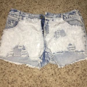 Denim shorts